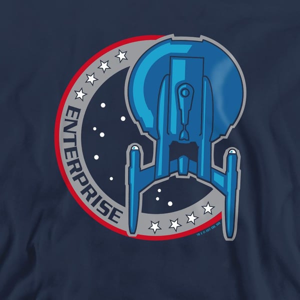 Star Trek Unisex Adult Enterprise Patch Sweatshirt