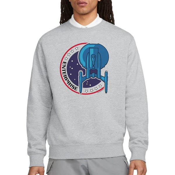 Star Trek Unisex Adult Enterprise Patch Sweatshirt