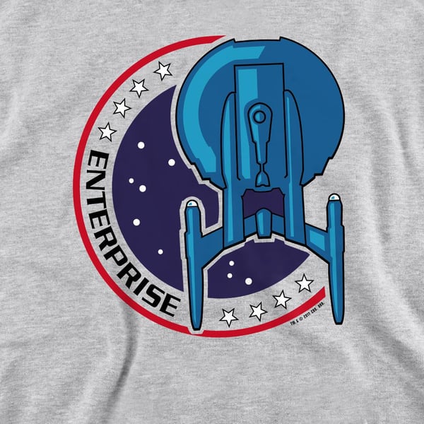 Star Trek Unisex Adult Enterprise Patch Sweatshirt