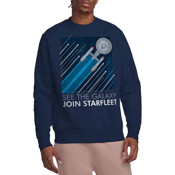 Star Trek Unisex Adult Starfleet Recruitment Poster Sweatshirt