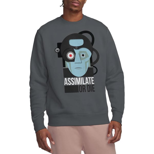Star Trek Unisex Adult Assimilate or Die Sweatshirt