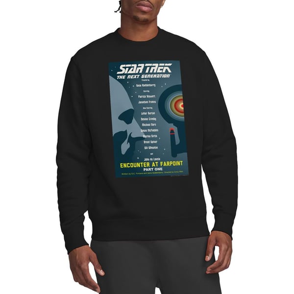 Star Trek Unisex Adult The Next Generation Season 1 Episode 1 Sweatshirt