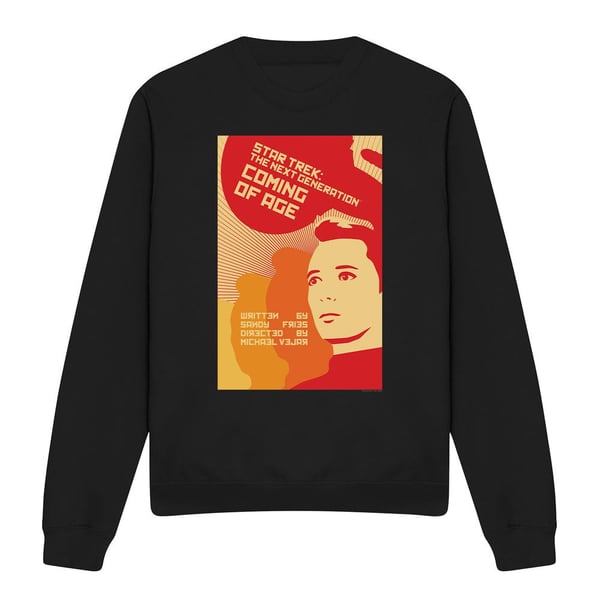 Star Trek Unisex Aikuisten The Next Generation Kausi 1 Jakso 19 Collegepaita Star Trek Unisex Aikuisten The Next Generation Kausi 1 Jakso 19 Collegepaita