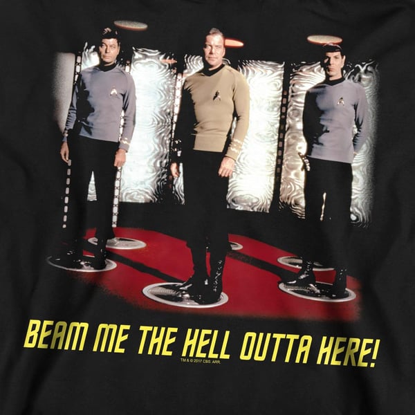 Star Trek Unisex Adult Beam Me Out Sweatshirt
