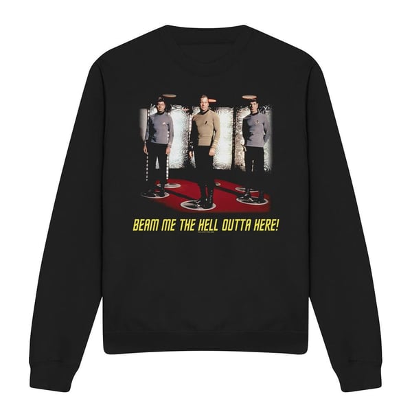 Star Trek Unisex Adult Beam Me Out Sweatshirt