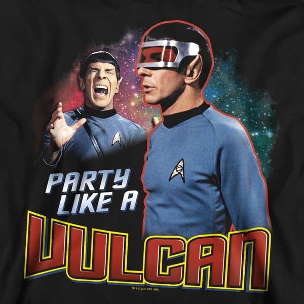 Star Trek Unisex Adult Party Like a Vulcan Sweatshirt