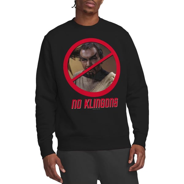 Star Trek Unisex Adult No Klingons Sweatshirt