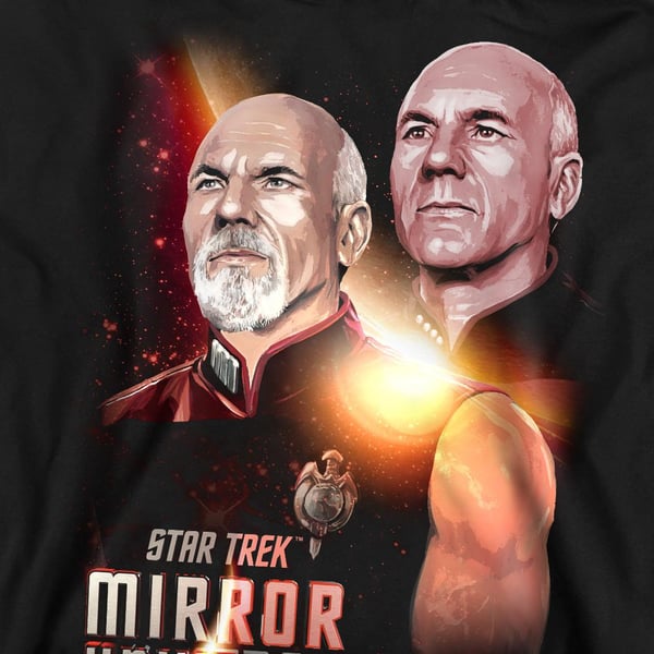 Star Trek Unisex Adult Mirror Jean-Luc Picard Sweatshirt