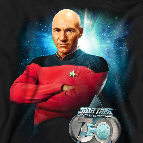 Star Trek Unisex Adult 30 Jean-Luc Picard Sweatshirt
