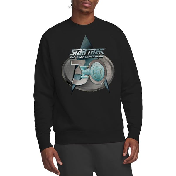 Star Trek Unisex Adult The Next Generation 30 Logo Sweatshirt