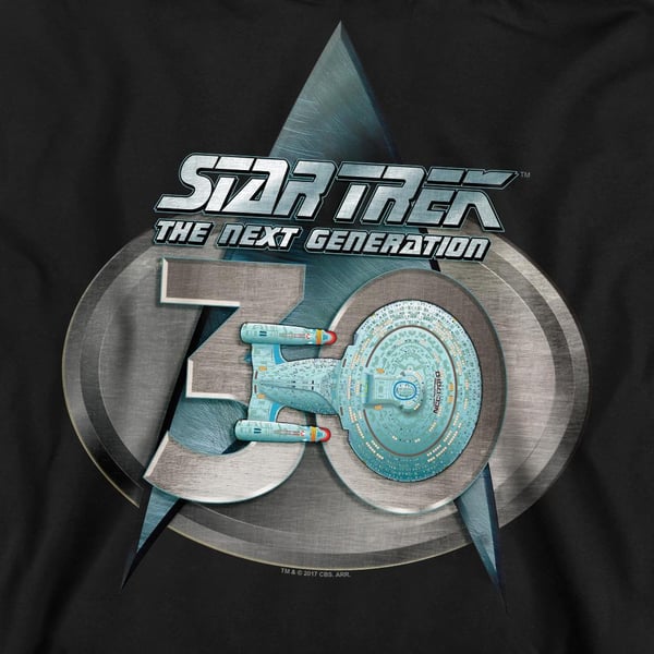 Star Trek Unisex Adult The Next Generation 30 Logo Sweatshirt
