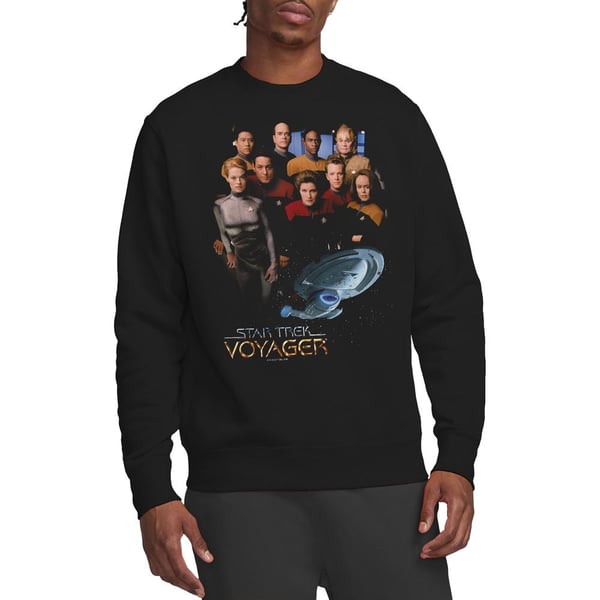 Star Trek Unisex Adult Voyager Crew Sweatshirt