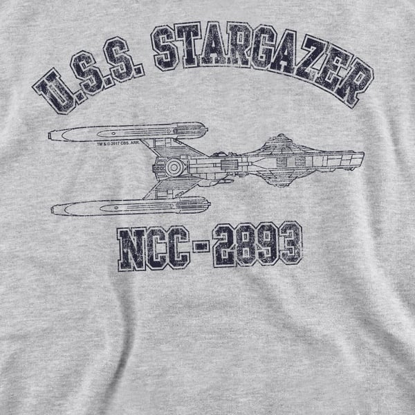 Star Trek Unisex Adult Stargazer Athletic Sweatshirt