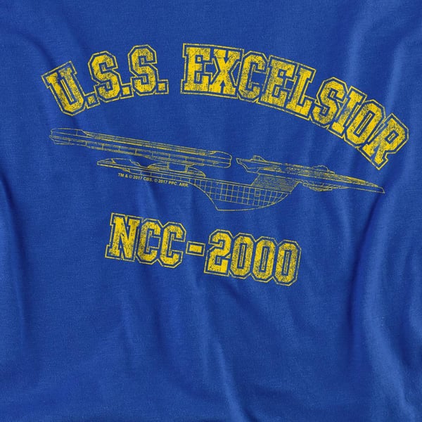 Star Trek Unisex Adult Excelsior Athletic Sweatshirt