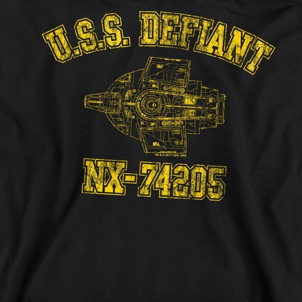Star Trek Unisex Adult Defiant Athletic Sweatshirt