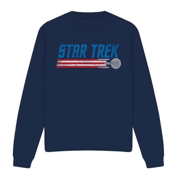 Star Trek Unisex Adult Enterprise Americana Sweatshirt