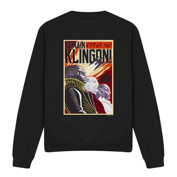 Star Trek: Discovery Unisex Adult Remain Klingon Poster Sweatshirt