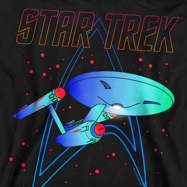 Star Trek Unisex Adult Neon Sweatshirt