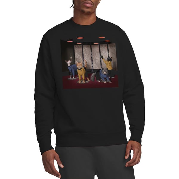 Star Trek Unisex Adult Beam Meow Up Sweatshirt