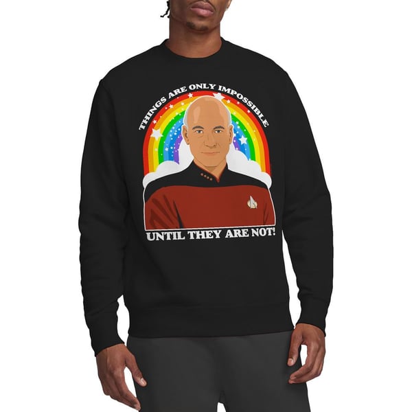 Star Trek: The Next Generation Unisex Adult Impossible Sweatshirt
