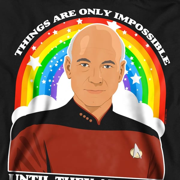 Star Trek: The Next Generation Unisex Adult Impossible Sweatshirt