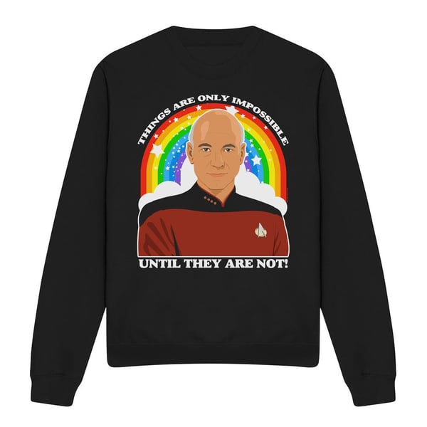 Star Trek: The Next Generation Unisex Adult Impossible Sweatshirt