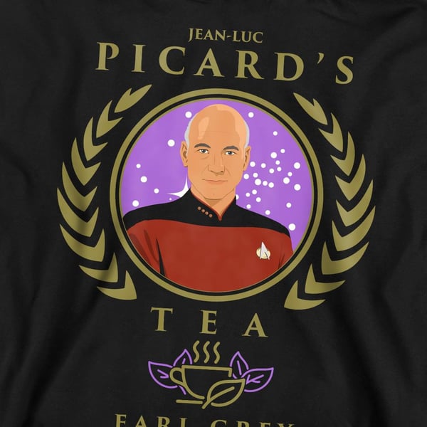 Star Trek: The Next Generation Unisex Adult Tea. Earl Grey. Hot Sweatshirt