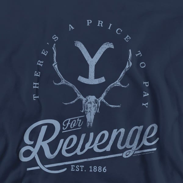 Yellowstone Unisex Adult Revenge Skull Sweatshirt