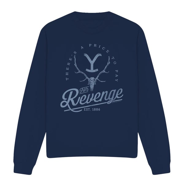 Yellowstone Unisex Adult Revenge Skull Sweatshirt Yellowstone Unisex Adult Revenge Skull Sweatshirt