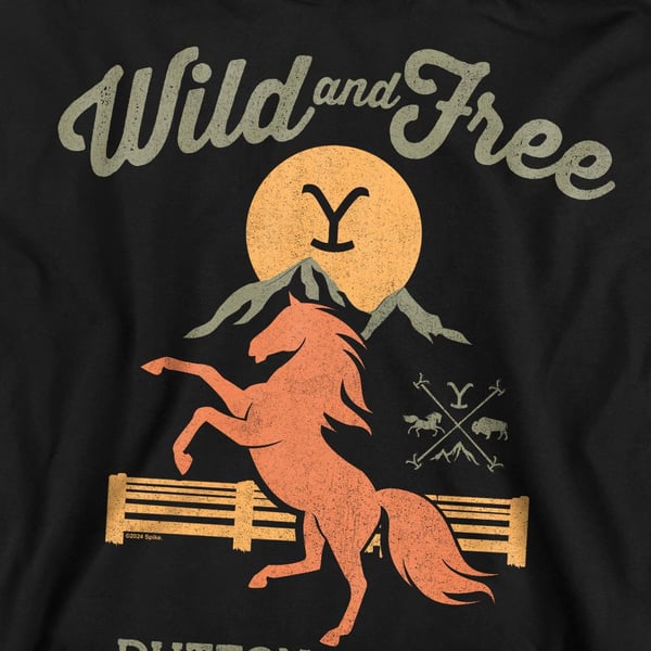 Yellowstone Unisex Adult Wild & Free Sweatshirt