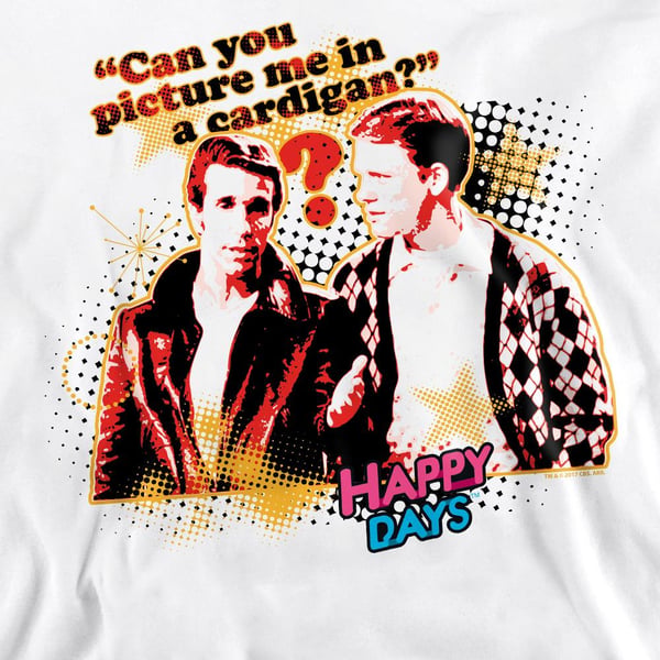 Happy Days Unisex Adult No Cardigans Sweatshirt