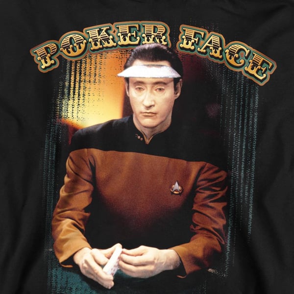 Star Trek Unisex Adult Poker Face Sweatshirt
