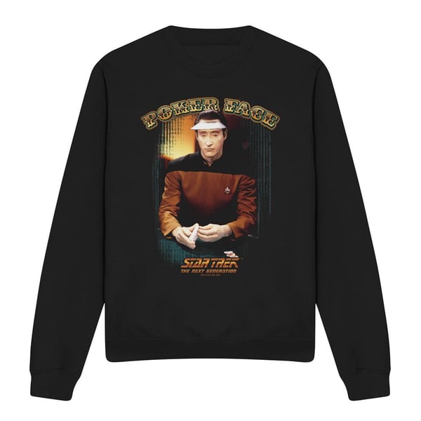 Star Trek Unisex Adult Poker Face Sweatshirt