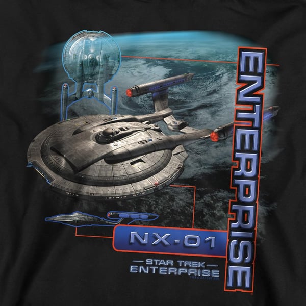 Star Trek Unisex Adult Enterprise NX 01 Sweatshirt