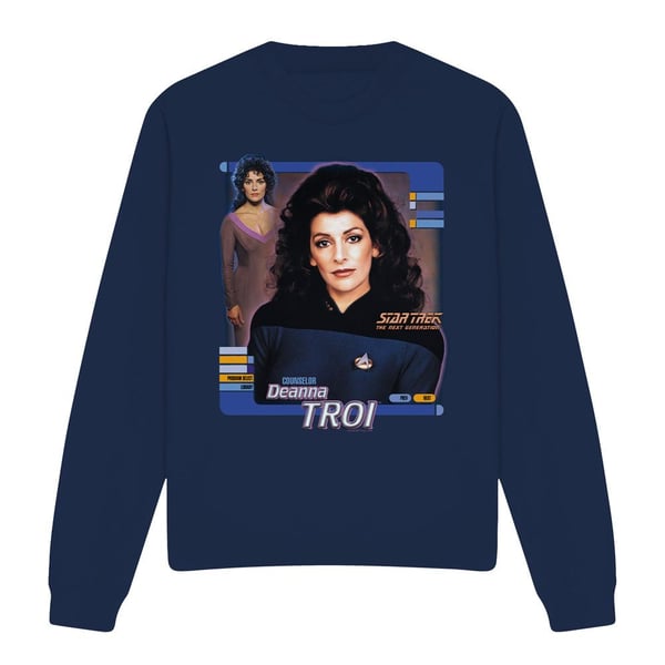 Star Trek Unisex Aikuisten Deanna Troi Collegepaita