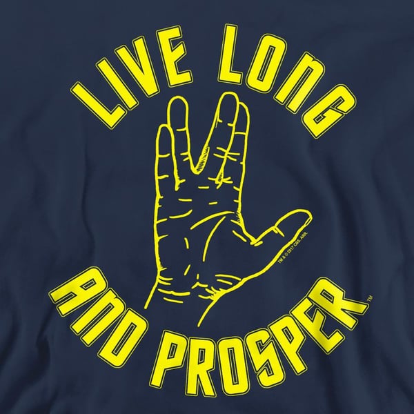 Star Trek Unisex Adult Live Long Hand Sweatshirt
