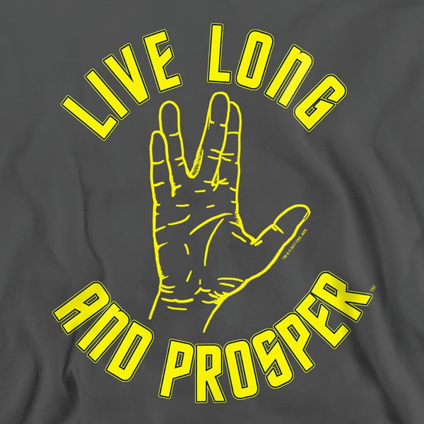Star Trek Unisex Adult Live Long Hand Sweatshirt