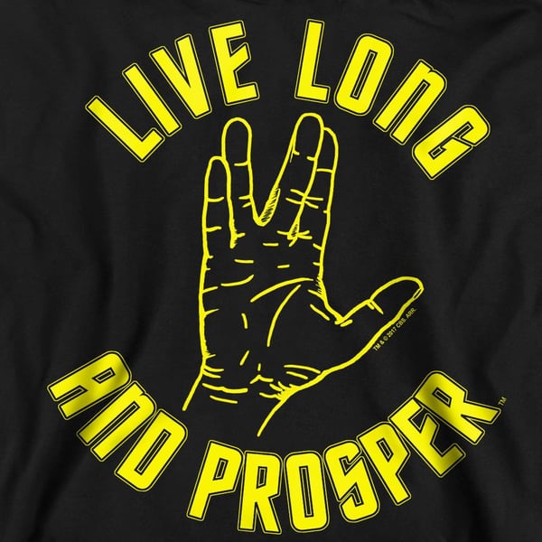 Star Trek Unisex Adult Live Long Hand Sweatshirt