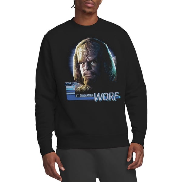 Star Trek Unisex Adult The Next Generation Worf Sweatshirt