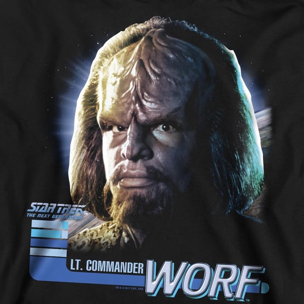 Star Trek Unisex Adult The Next Generation Worf Sweatshirt