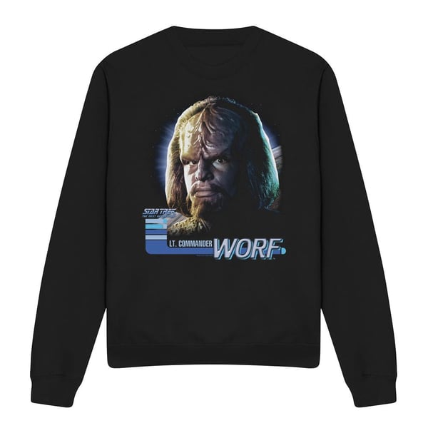 Star Trek Unisex Adult The Next Generation Worf Sweatshirt