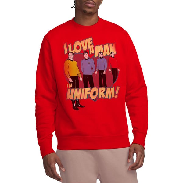 Star Trek Unisex Adult Man in Uniform Sweatshirt