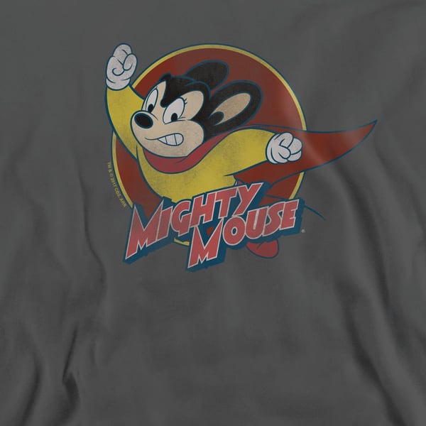 Mighty Mouse Unisex Adult Circle Sweatshirt