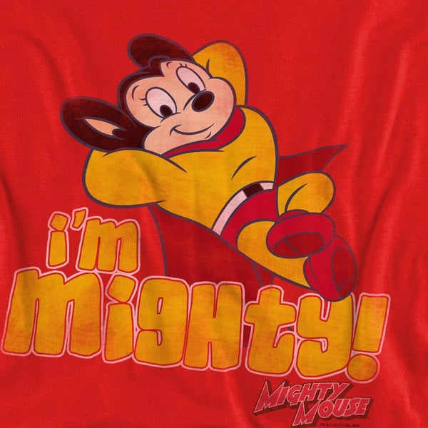 Mighty Mouse Unisex Adult I´m Mighty Sweatshirt
