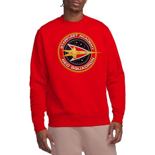Star Trek Unisex Adult Red Squadron Sweatshirt