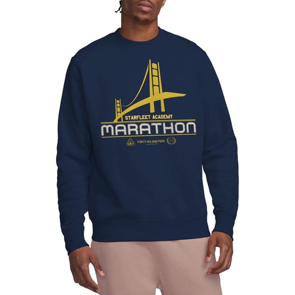 Star Trek Unisex Adult Marathon Logo Sweatshirt
