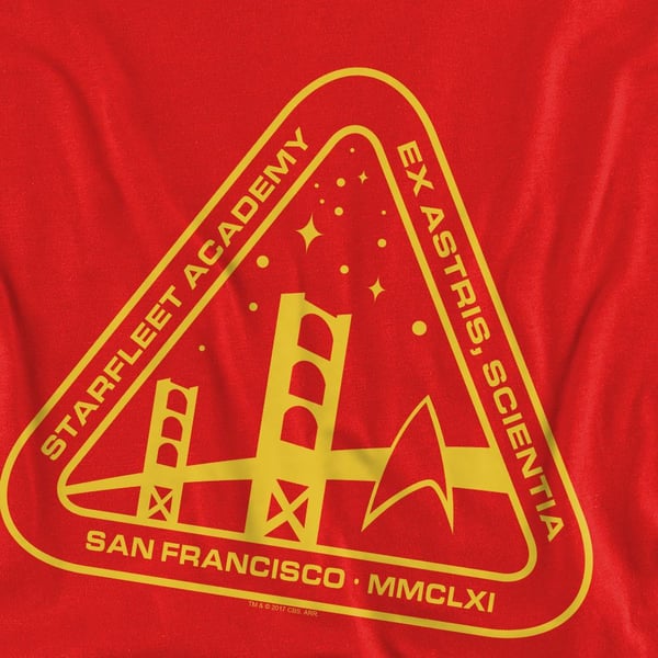 Star Trek Unisex Adult Gold Academy Sweatshirt