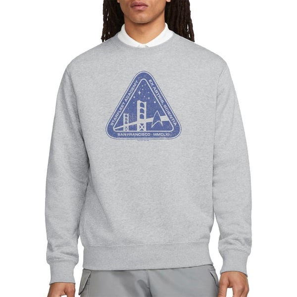 Star Trek Unisex Adult Distressed Logo Sweatshirt