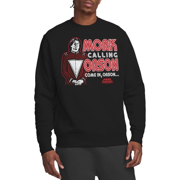 Mork And Mindy Unisex Adult Mork Calling Orson Sweatshirt