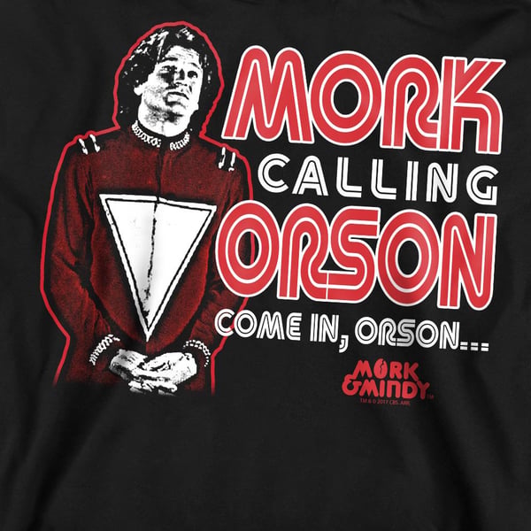 Mork And Mindy Unisex Adult Mork Calling Orson Sweatshirt